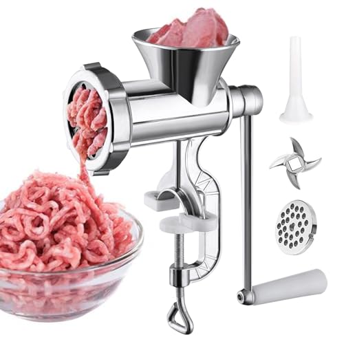 Tritacarne,Alimenti Robustissimo Manuale | Tritacarne A Manovella Per Casa,Carne Manzo Pepe Funghi Pollo Cucina Dormitorio Appartamento