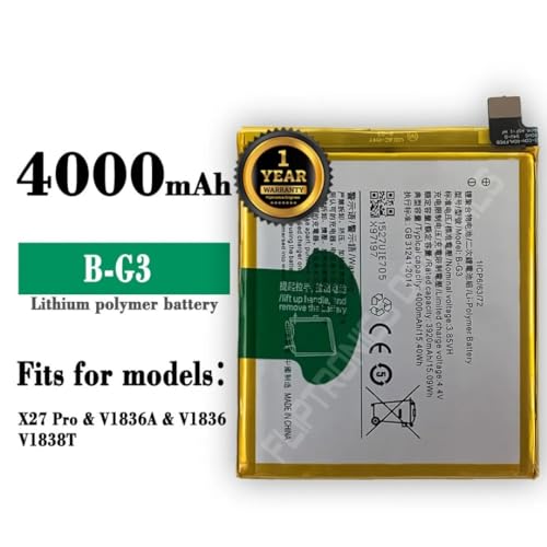 Image of B-G3 Battery for Vivo Y91 /Y93 / Y95 /X27 Pro /VI836A / VI836 / VI1838T Battery with 1 Year Warranty**** (I165)