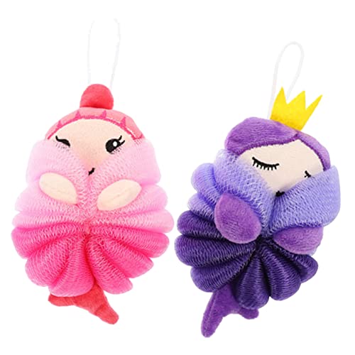 Gogogmee 男の子と女の子のお風呂用スクラバー2個セット楽しいおもちゃ クリーニングバスヘチマシャワー用家庭用アクセサリー