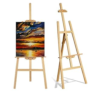 Easel Stand, Wooden Stand, Artist Easel, Drawing Easel Portable Easel for Painting Adults Kinds, Wedding, Display…