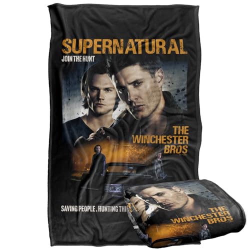 LOGOVISION Supernatural Sam and Dean Poster Silky Touch Super Soft Throw Blanket 36x58