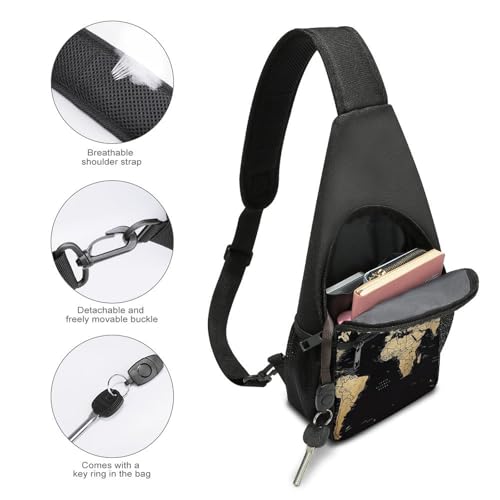 Mochila bandolera ligera para senderismo y viaje unisex miniatura 4