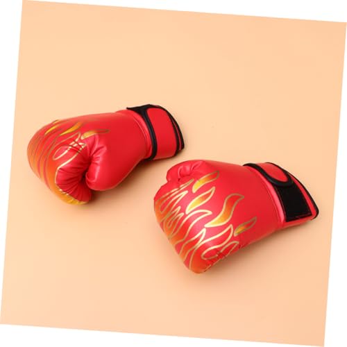 Guantes de boxeo para niños de PU resistente con estampado dinámico y ajuste cómodo 4