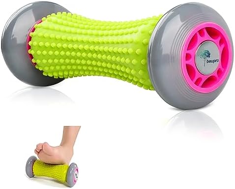 beupro Fußmassagerolle für Plantarfasziitis, Tragbarer Massage Roller | faszien Rolle fussroller Massage Stick für Foot Arch Pain, Heel Spur Pain, Stress Relief