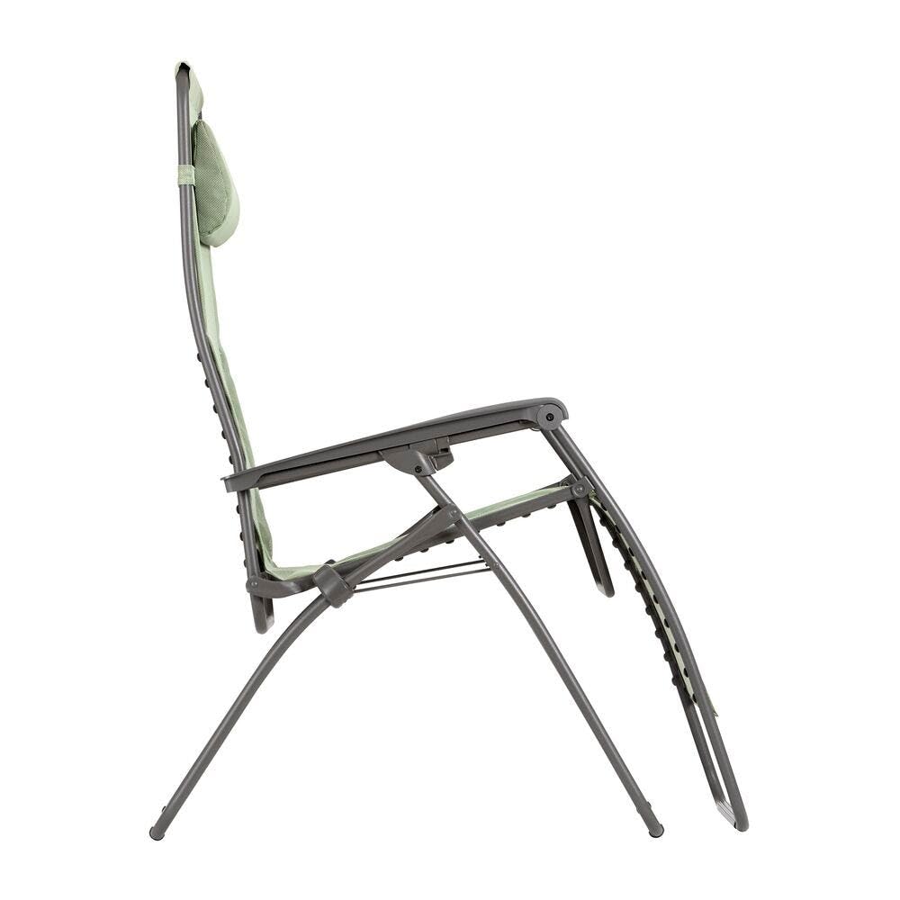 Lafuma - Fauteuil Relax Zéro Gravité XL | Fabriqué en FRANCE - Garantie 5 ans - Vert - Maintien ferme de tout le dos, Résiste aux UV et à la pluie