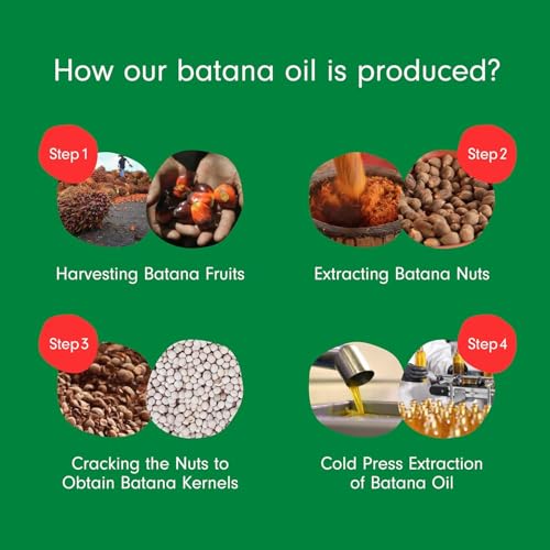 Image of Dersie (Pack of 2) Batana Oil: Organic Batana Oil from Honduras - 100% Pure & Natural - 4 fl oz Per Bottle