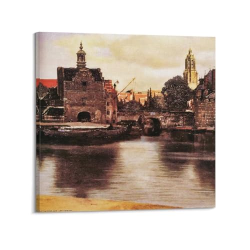 Johannes Vermeer Vue de Delft toile compacte pour habiller un mur vide