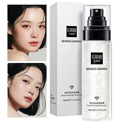 Niebla Fijadora Facial | niebla facial | Spray fijador maquillaje no graso Hidratante Mate Formación película rápida larga duración Para pieles secas Yajimsa