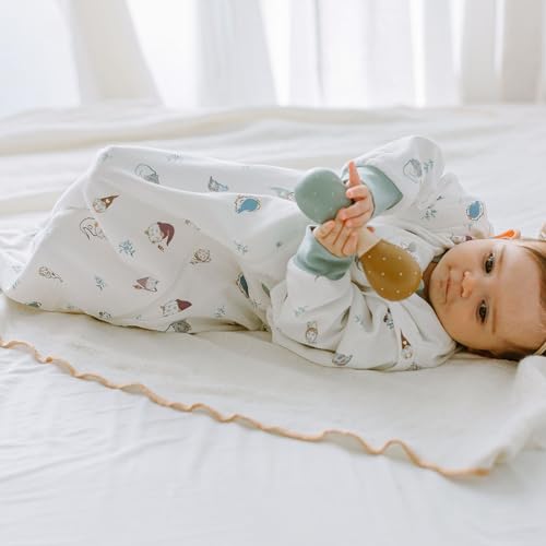Image of Nest Designs Organic Cotton Removable Long Sleeve Sleep Bag | 1.0 TOG | Ideal for Sensitive Skin
