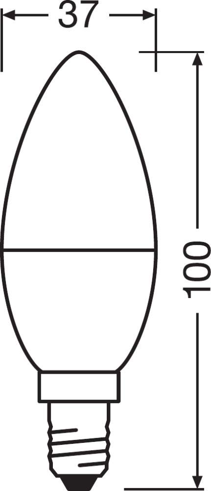 OSRAM Lot de 10 x Ampoule LED | Culot: E14 | Blanc froid | 4000 K | 5,50 W | équivalent à 40 W | LED STAR CLASSIC B