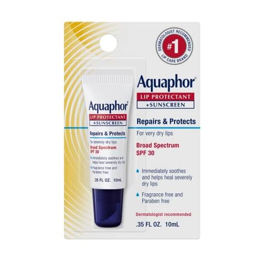 Aquaphor Lip Protectant and Sunscreen Ointment, SPF 30, 0.35 FL OZ