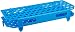 Globe Scientific 456304 Polypropylene Microcentrifuge Tube Rack, Blue, 100-Place