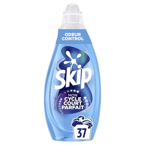 Skip Lessive liquide Mon Cycle Court Parfait Odeur Control - 37 lavages - 1ère lessive conçue pour cycle court, efficace dès 15 minutes Skip Lessive liquide Mon Cycle Court Parfait Odeur Control - 37 lavages - 1ère lessive conçue pour cycle court, efficace dès 15 minutes