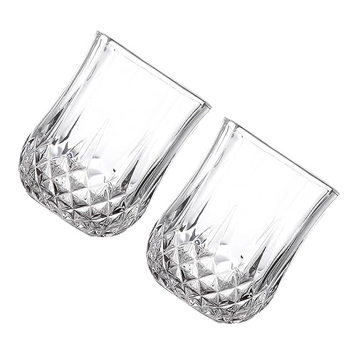 Cabilock Ensemble De 2 Tasses À Bière Gobelet Highball 210 Ml Jus Court Thé Au Lait Texture Diamant Élégante