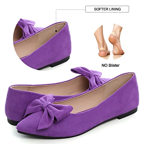 Image of Dear Time Women's Ballet Flats Dress Ballet Shoes Slip on for Office Work Comfortable Shoes