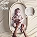 Baby Changing Basket Includes Diaper Caddy - Soft & Waterproof Dual-Cover, Portable, Changing Pad for Dresser & Changing Table, Gift for Baby Shower, Organic Cotton Rope