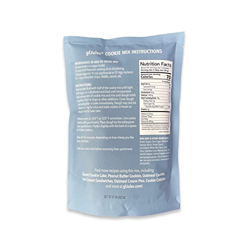 Gfjules Certified Gluten Free Cookie Baking Mix | Non-Gmo, Vegan, Kosher & Top 8 Allergen Free | Cup For Cup Baking Alternative To Regular Cookie Mixes | Makes 40-50 Cookies | 22 Ounces #TOP1