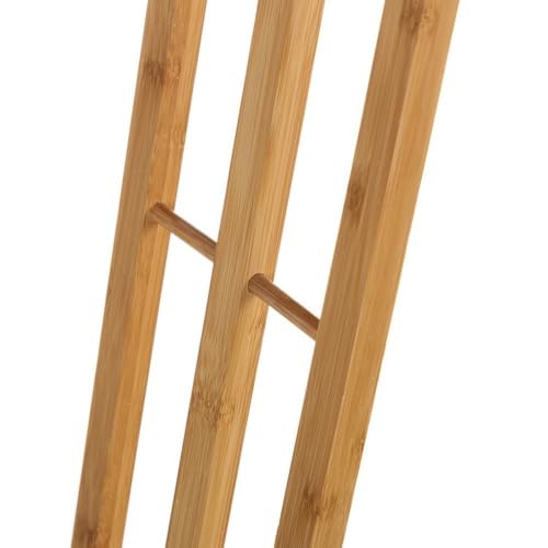 Toallero múltiple Natural de Madera de bambú de 40x24x82 cm - LOLAhome - imagen 3