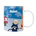 Produktbild Striefchen® Kinder Tasse aus Kunststoff - Motiv: Feuerwehrmann - Name: Raphael