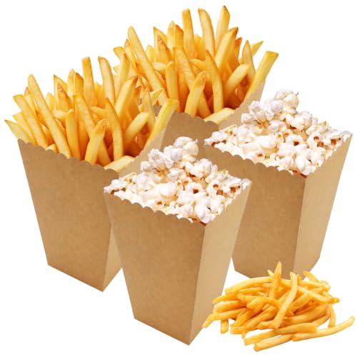 20 Pieza Cajas Palomitas,6.4x9x13.5 cm Cartón Bolsas Palomitas Pequeñas,Contenedor Popcorn Boxes,Bolsas de Palomitas de Maíz,Cartón Caramelo Contenedor para Noches de Cine,Fiestas,Cumpleaños,Bodas
