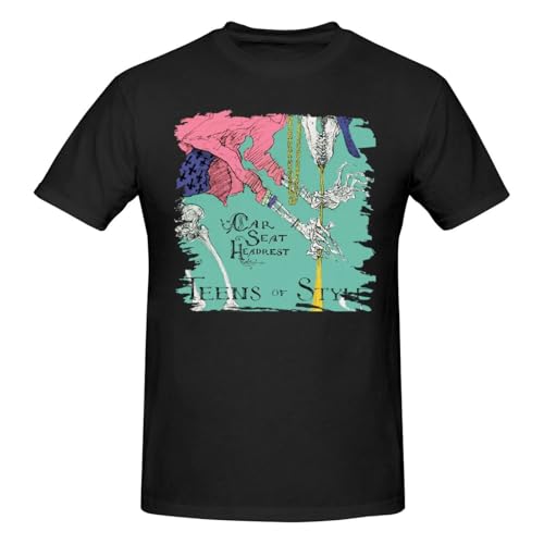 Car Seat Headrest Men's Basic Short Sleeve T-Shirt - Everyday Casual Style Black