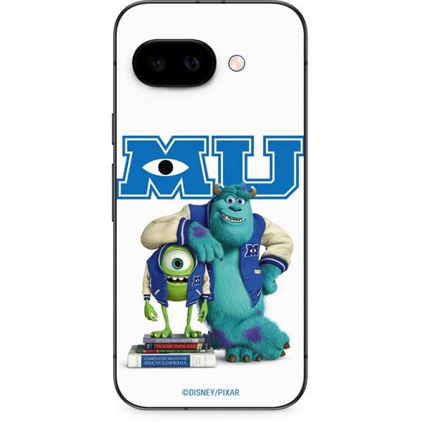 Skinit Decal Phone Skin Compatible with Google Pixel 9a - Officially Licensed Disney Monsters University Mike and Sully Design