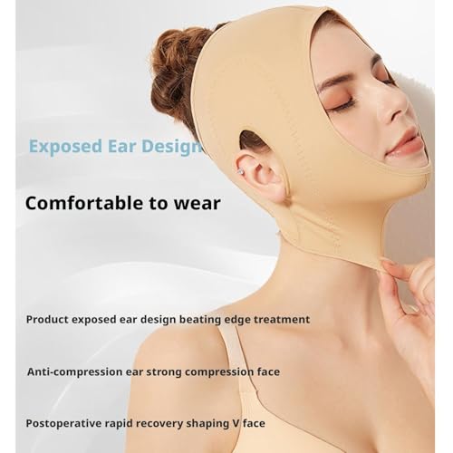 Après une liposuccion compression faciale sangle menton affineur visage V - 4