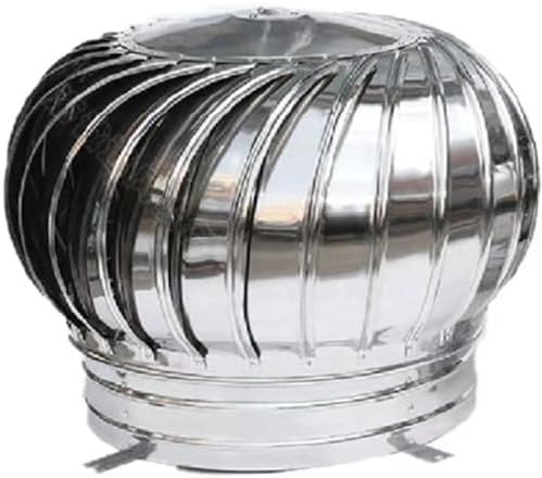 Stainless Steel Wind Turbine Roof Vent - Durable Exhaust Cap for Chimneys & Flues, Easy Installation, Ideal for Home & Commercial Roof Applications