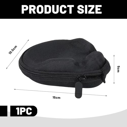 Universele Etui voor Botgeleiding Koptelefoons, Hoofdtelefoon-Headset Etui compatibel met SHOKZ Nieuwe OpenRun Pro 2/Pro 2 Mini/OpenRun/OpenSwim Open-Ear Sportkoptelefoons (Zwart) - Afbeelding 4