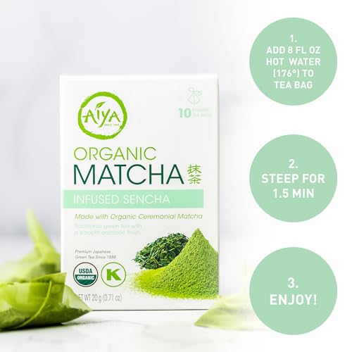 Té verde orgánico matcha infusionado 10 unidades miniatura 4