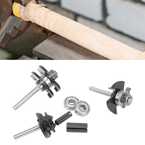 Broca de mitra, 7 peças, haste de 45°, fresa, fresa, de liga rígida, ferramenta de corte para madeir