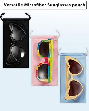 Miniatura 6 de Frienda 25 piezas de microfibra bolsa bolsa gafas gafas gafas bolsa suave bolsa con 2 paños de limpieza de gafas