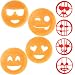 Emoji Pancake Molds and Egg Rings (4 Pack) for Kids AND Adults - Reusable Silicone Smiley Face Maker Doubles as Cookie Maker Set- FDA Approved, BPA Free, Food Safe, Heat Resistant Silicone