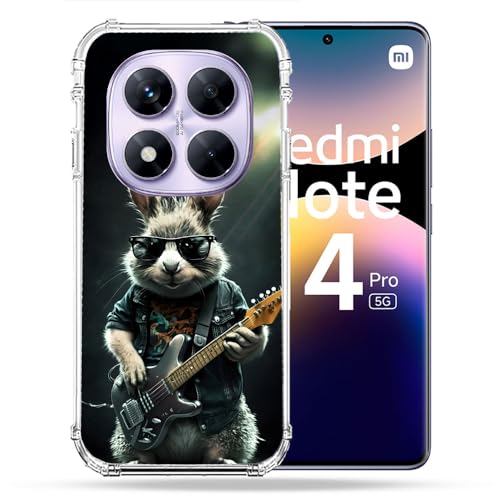 Coque Xiaomi Redmi Note 14 Pro 5G renforcée antichoc Cokitec design musique rock