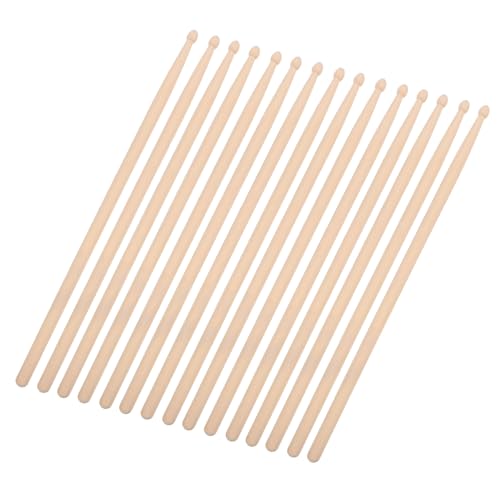 Baquetas de arce UPKOCH, 12 pares, accesorios duraderos para percusión, ligeros y con agarre antideslizante, para principiantes y profesionales miniatura 1