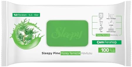 Sleepy Pine Yüzey Temizlik Havlusu&Mendili Çam Ferahlığı 100 Yaprak - Görsel 3