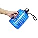 BuildLife 1 Gallon Water Bottle - Motivational Fitness Workout with Time Marker/Drink More Daily/Clear BPA Free/Large 128OZ Capacity Throughout The Day(Blue,1 Gallon)