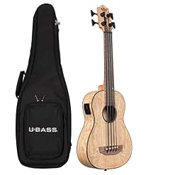 Kala U-BASS – Burled Tamo – Ukulele basse (+ housse) - Les Beatles, Paul McCartney, John Lennon, RIngo Starr, George Harrison