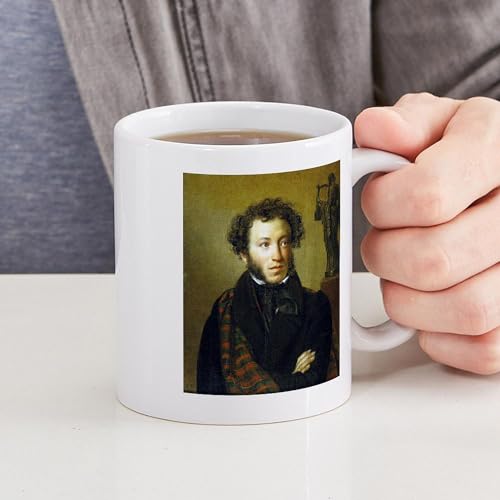 Taza de cerámica 11 oz CafePress con retrato Alexander Pushkin miniatura 6