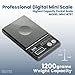 Tanita 1475T Professional High Capacity Scale 1200g Max - Gram Ounce Modes - Precision Digital Pocket Scale - LCD Display - Detachable Tray - Japan Technology - Batteries Included - Tare Function