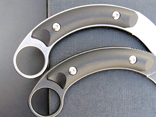 Ccanku C16901 Fixed Blade Knives D2 Steel G10 Handle Outdoor Survival Claw Knife,Camping Edc Tools, Kydex Sheaths(Black) … … #TOP4