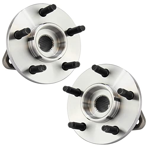 Image of TRQ Front Left and Right Wheel Bearing and Hub Assembly Set 2 Piece Compatible with 10-11 Ford Ranger 4WD 09 Ranger 4WD from 9-14-09 Production Date 03-04 Mazda B4000 SE 05-09 B4000