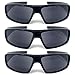 The Unisex Wrap Around Terminator Sports Wrap Style Sun Reader Reading Sunglasses + 1.25 (3 Black)