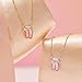 Kendra Scott Ballet Short Pendant Necklace in Blush Mother Of Pearl, Rhodium-Plated Brass, Fashion Jewelry for Women