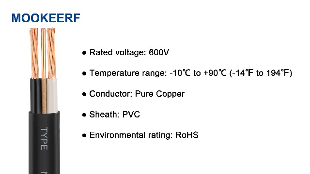 Image of 8 /2 Wire with Ground - 75FT NM-B 8 Gauge Non-Metallic Sheathed Cable 100% Pure Copper 8 AWG 2 Conductor Residential Indoor Wire for Outlets, Switches, Other Loads and Lighting Wiring Projects etc.