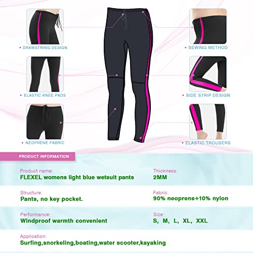 Image of Flexel Wetsuit Tops /Pants, 2mm Neoprene Wet Suit Jacket /Scuba Diving Vest for Swimming Snorkeling Surfing Fishing XSPAN Front Zipper Suit