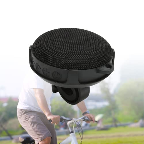 Altavoz Bluetooth Portátil para Bicicleta, IP67, Compacto, Portátil, Bluetooth 5.0, Altavoz Estéreo Inalámbrico para Bicicleta, 8 W HiFi sin Pérdidas, 2 Modos de Reproducción para Moto Al(Negro) Cover