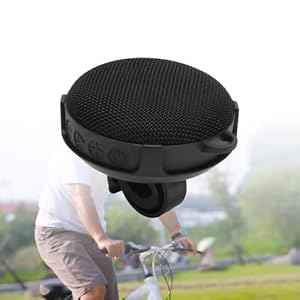 Draagbare Bluetooth-luidspreker voor Fiets, IP67 Compacte Draagbare Bluetooth 5.0 Draadloze Fietsstereoluidspreker, 8W Lossless HiFi, 2 Afspeelmodi voor Motor Buitenshuis(zwart)