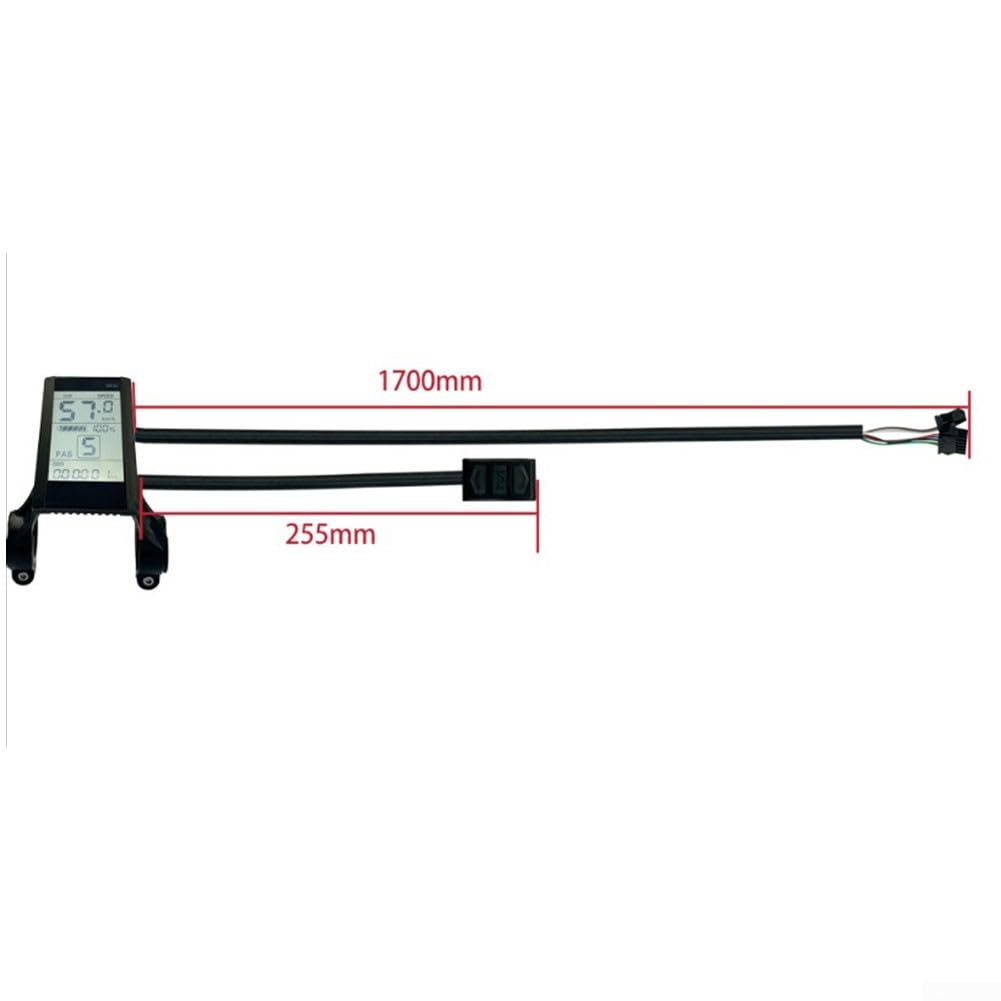 JN LCD-S830 Écran LCD pour vélo électrique, compteur de vitesse de vélo, compteur kilométrique SM E-Bike 5 broches 24 V 36 V 48 V