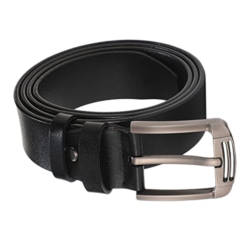 1Pc Adjustable Leather Belt for Men Casual with Square Pin Buckle Fit for Any Waist for Male Friends